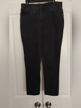 Democracy Black Women's High-Rise Slim Jeans, Size 12